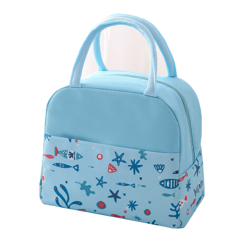 Insulated lunch bag with trendy flamingo pattern Kalsten