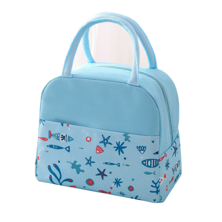 Insulated lunch bag with trendy flamingo pattern Kalsten