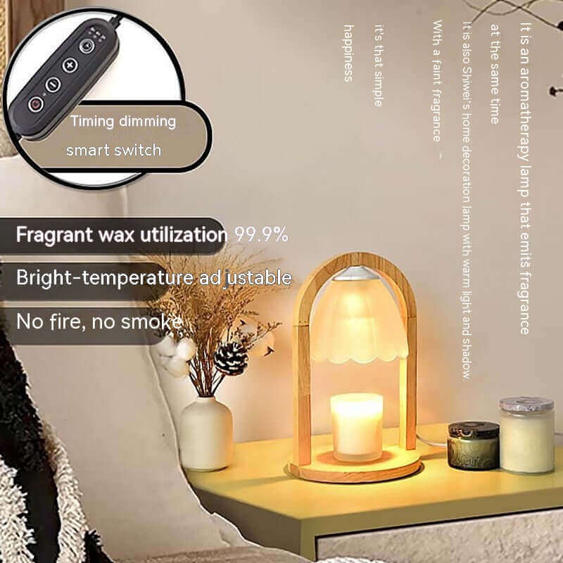 Fragrance Lamp New Chinese Melting Candle Lamp Bedroom Adjustable Light Melting Wax Lamp | Kalsten