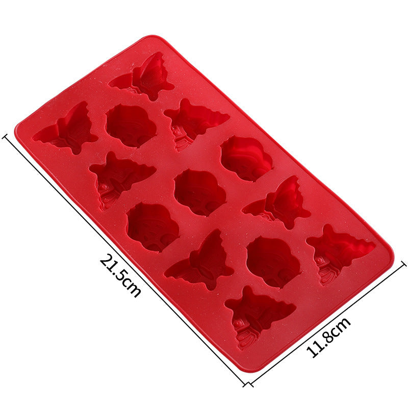 Unisex Silicone Ice Cube Mold with 10 Chambers Kalsten