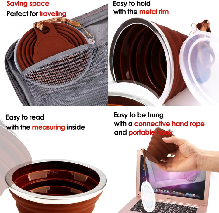 Foldable Easy Silicone Travel Mug | Kalsten