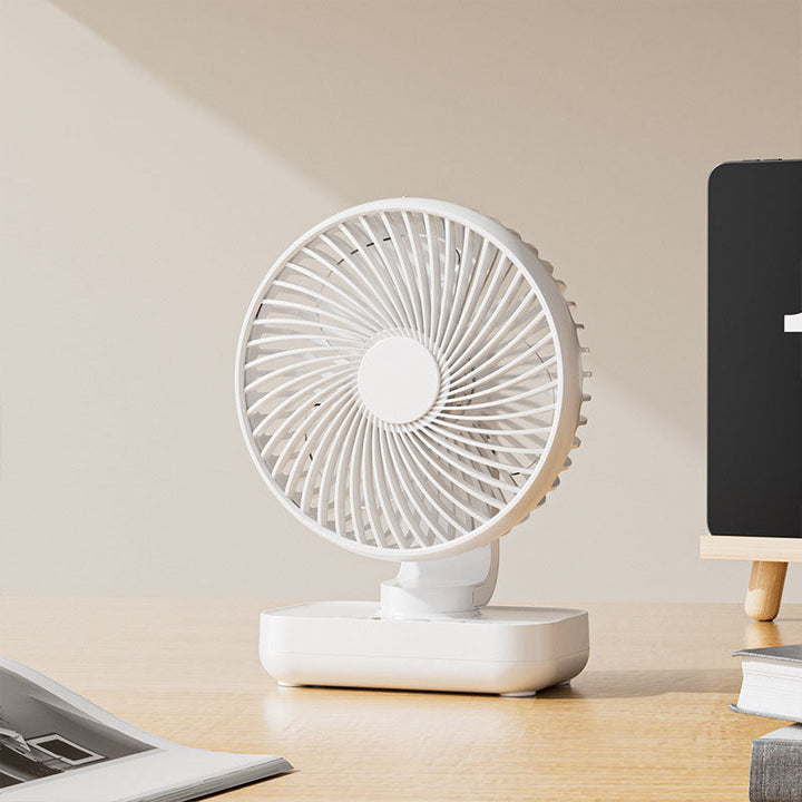 Portable Rechargeable USB Desk Fan with 4 Speeds | Kalsten