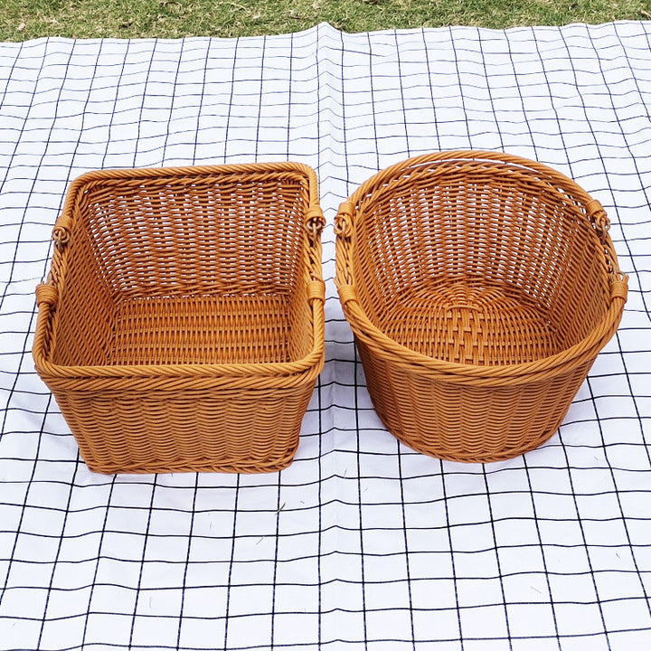 Ladies Elegant Hand Basket made of Woven Material Kalsten
