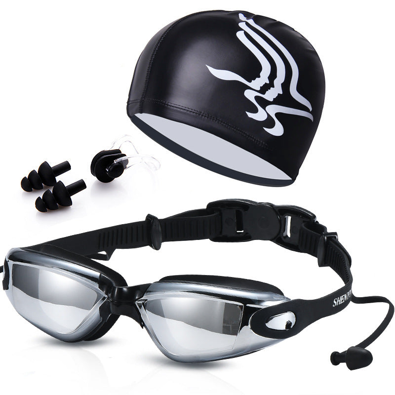Swimming set with comfortable swimming goggles and trendy swimming cap Kalsten