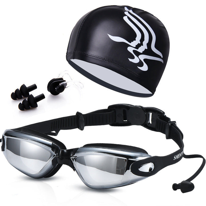 Swimming set with comfortable swimming goggles and trendy swimming cap Kalsten
