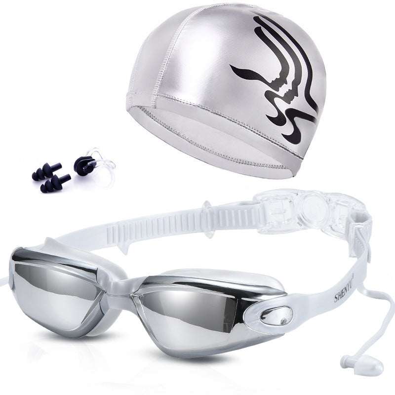Swimming set with comfortable swimming goggles and trendy swimming cap Kalsten