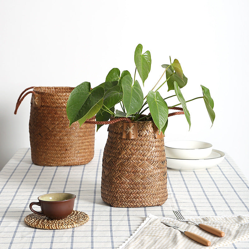 Handwoven Decorative Plant Basket Kalsten