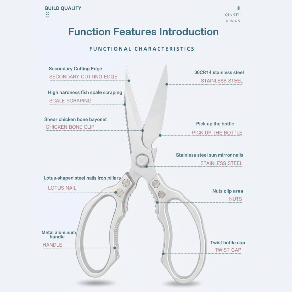 Kalsten | Japanese Stainless Steel Ultimate Task Kitchen Scissors