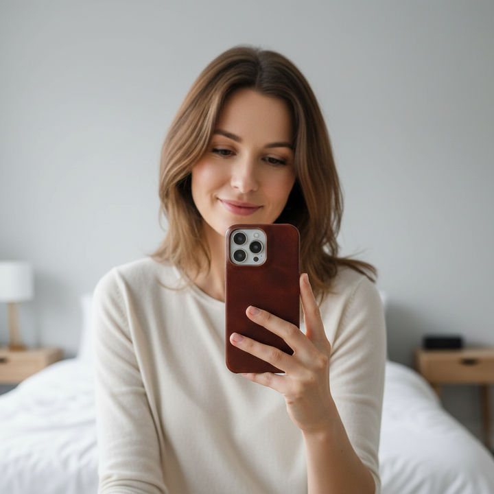 Kalsten | Oil Wax Genuine Leather Apple iPhone Case