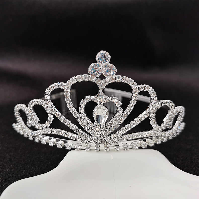 Women Glamorous Crystal Tiara Kalsten