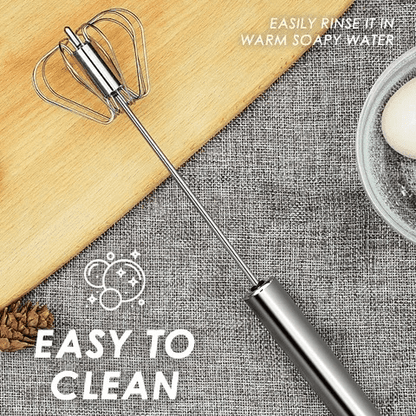 Stainless steel semi-automatic whisk | Karnz