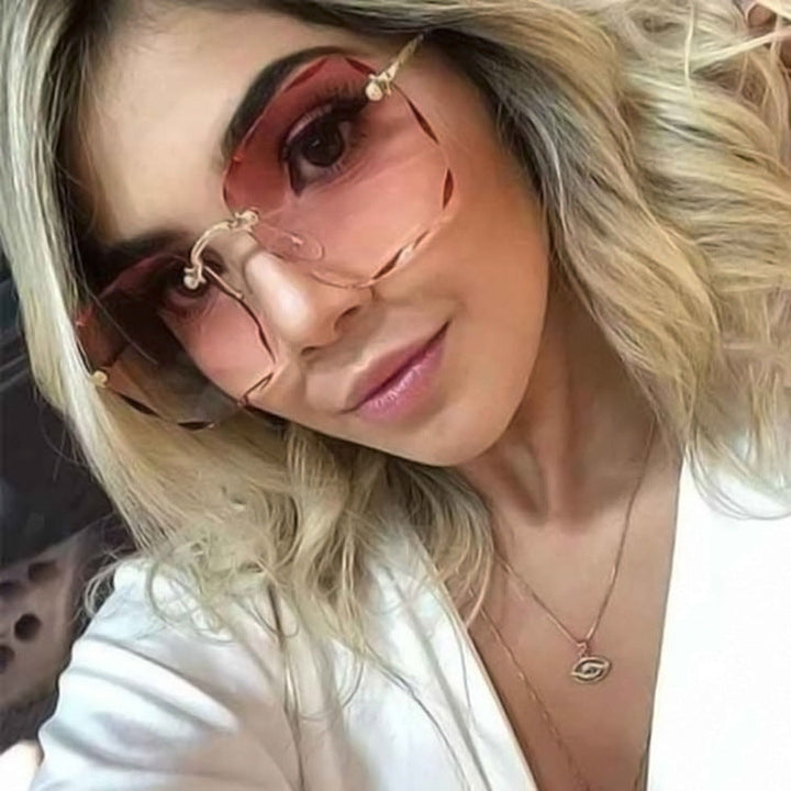 Women's trendy square sunglasses with luxurious metal frame Kalsten