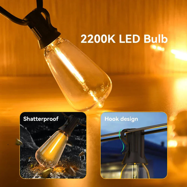 Waterproof LED String Lights - LumiGlow | Kalsten