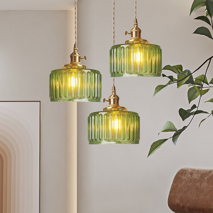 Nordic Retro 1 Light Glass Pendant Light | Kalsten