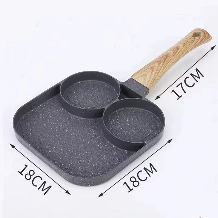 Kalsten | Four-hole egg pan, breakfast omelette household frying pan non-stick pan