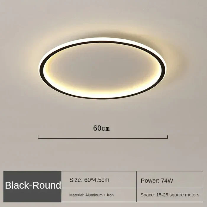 Scandinavian Round Ceiling Lamp - AuroraSphere | Kalsten