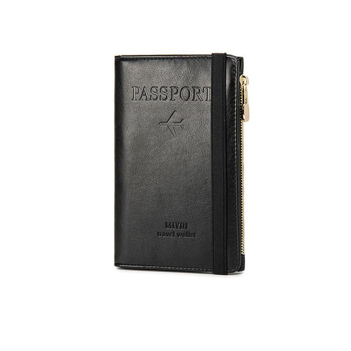 Men's Leather Passport Wallet with RFID Blocking | Kalsten