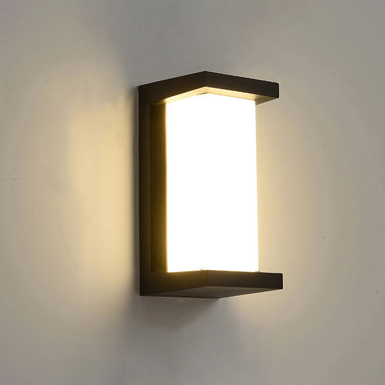 Modern Creative Geometry Aluminum Outdoor Waterproof LED Wall Sconce Lamp | Kalsten