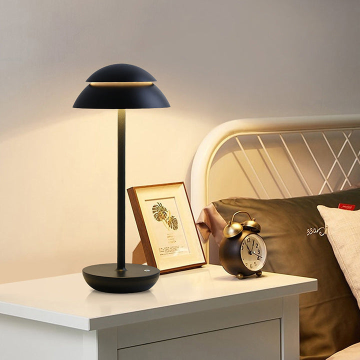 Aurelia Noire - Rechargeable Wireless Table Lamp with Built-in LED Lighting and Battery Kalsten
