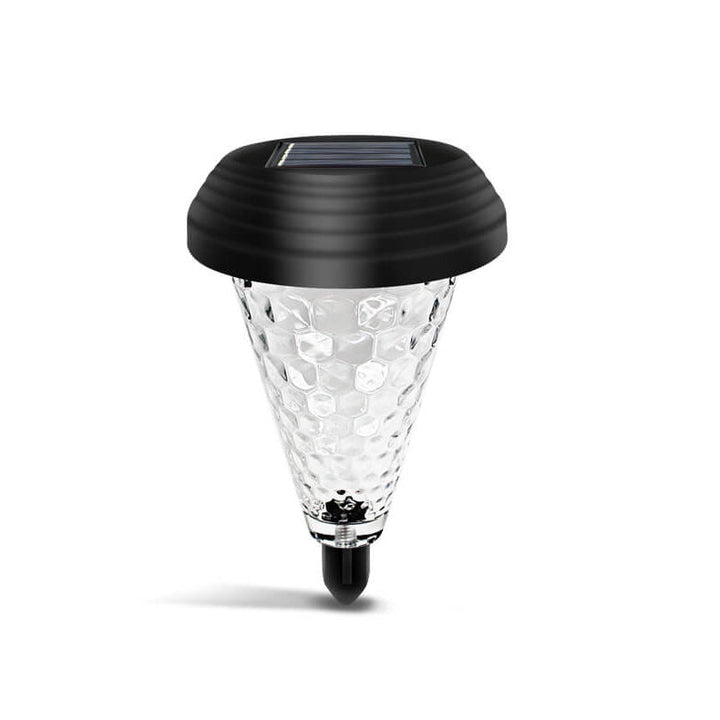 Modern Solar Glass Cone LED Outdoor Garden Ground Insert Landscape Light | Kalsten
