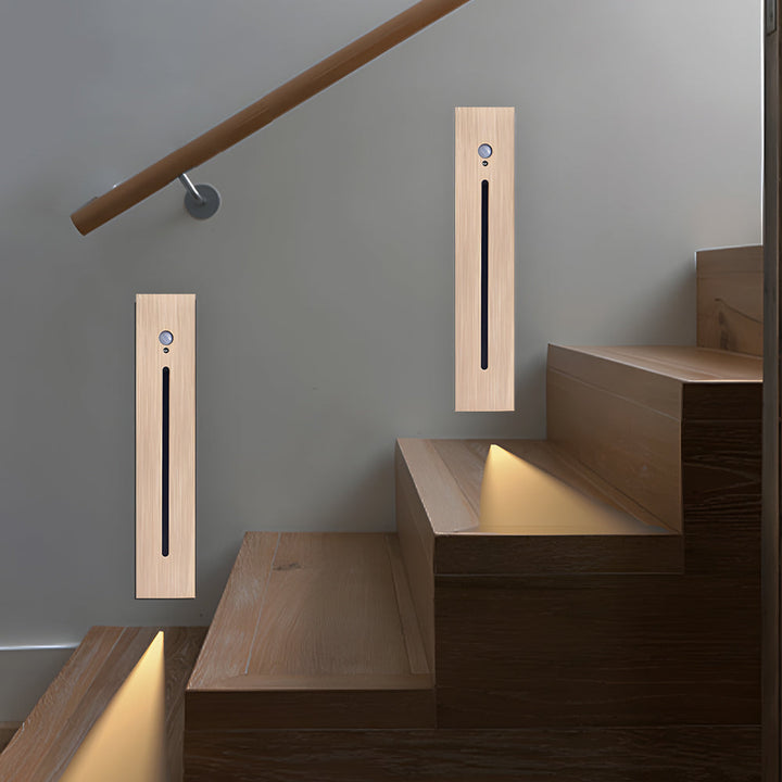 Vertical Motion Sensor LED Stair Light Wall Recessed Contemporary Lighting For Indoor and Outdoor Steps | Kalsten
