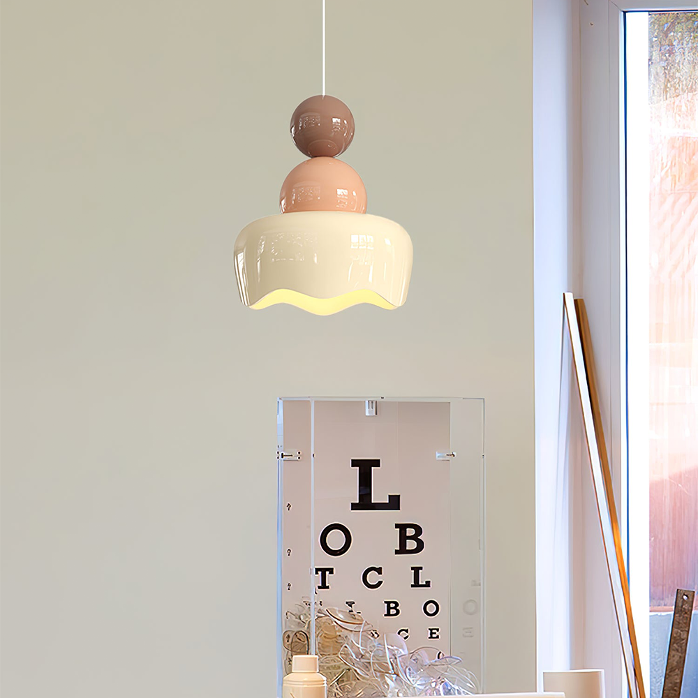 Cream Sunny Bedroom Bedside Pendant Lamp | Kalsten