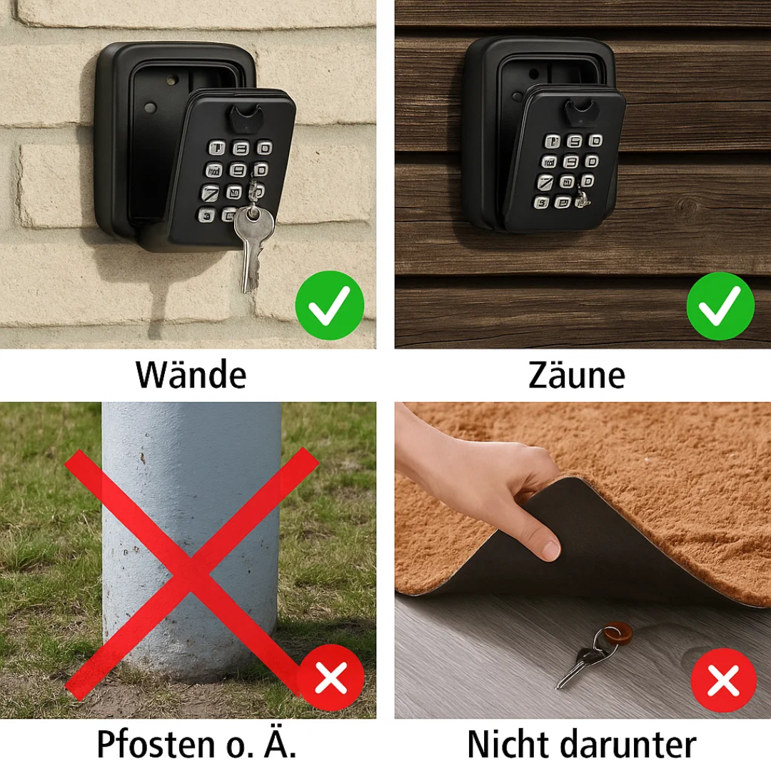 KeyGuard Outdoor Safe – Weather-Resistant Wall-Mounted Key Box | Kalsten