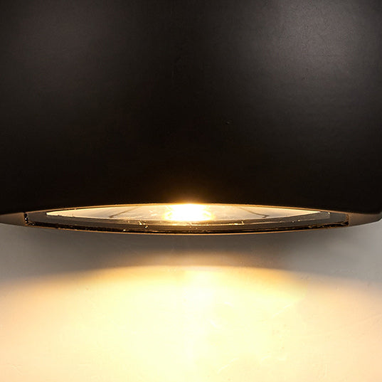 Contemporary Industrial Semicircle Aluminum LED Outdoor Wall Sconce Lamp For Garden | Kalsten