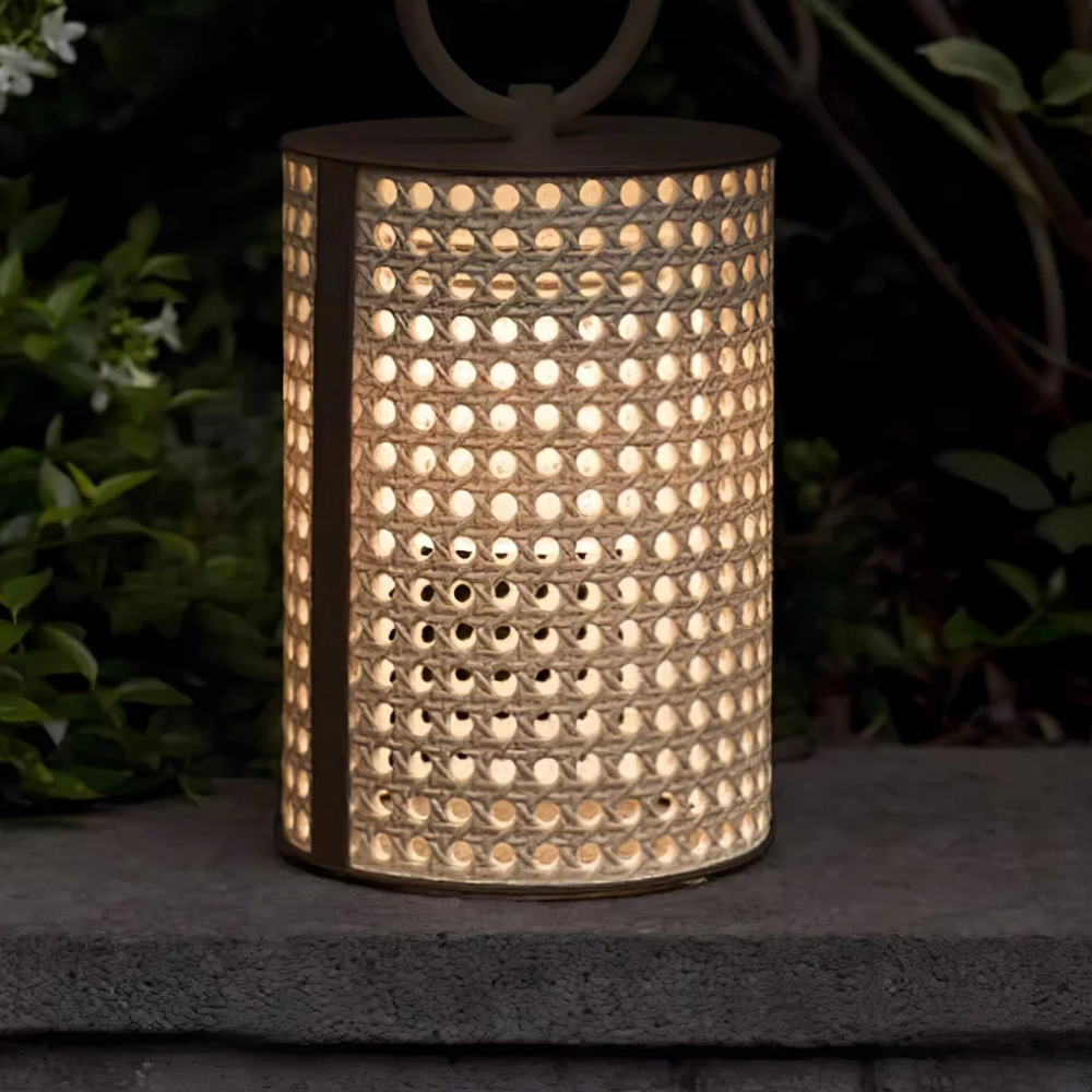 Solar Lanterns, Rattan Finish