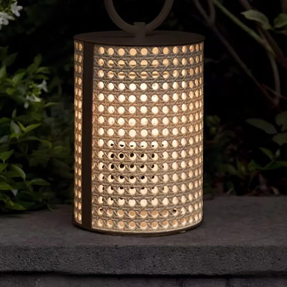 Solar Lanterns, Rattan Finish
