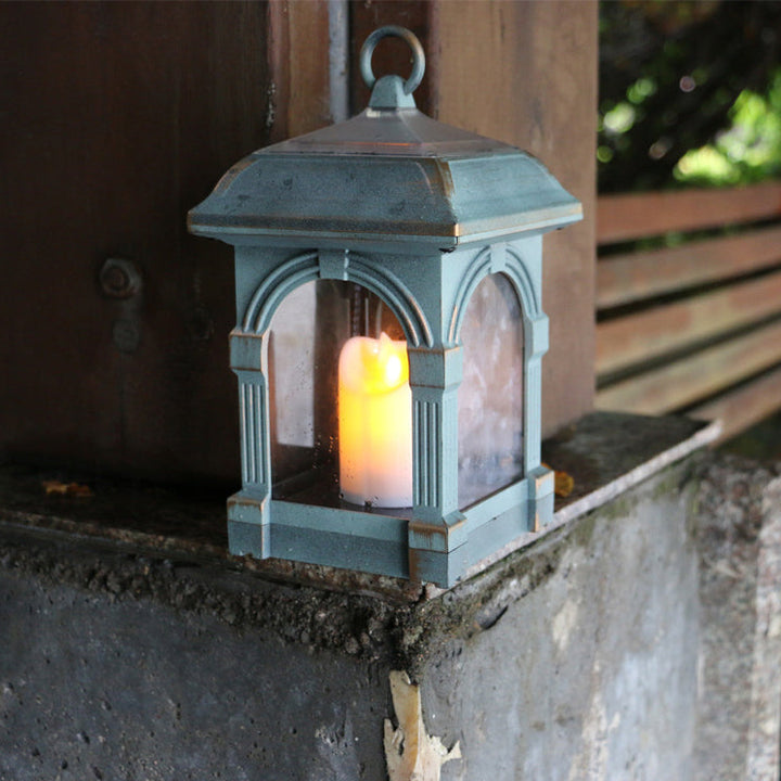 Traditional European Solar Waterproof House Cubic Plastic LED Landscape Lighting Outdoor Light For Garden | Kalsten