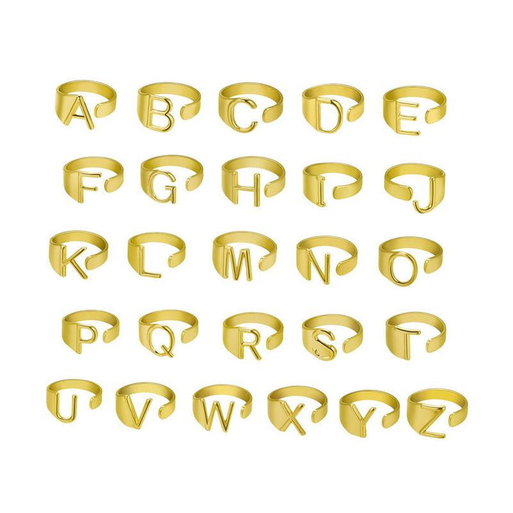 Kalsten | Initial A-Z Letter Ring