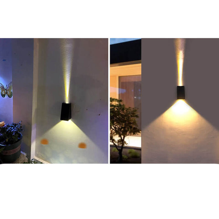 Solar Simple Trapezoid Outdoor Waterproof LED Wall Sconce Lamp | Kalsten