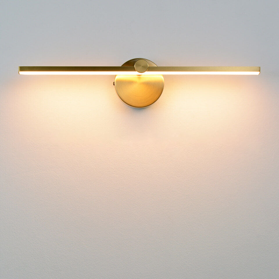 Nordic Minimalist Aluminium Long Bar Switch LED Mirror Wall Light Lamp | Kalsten