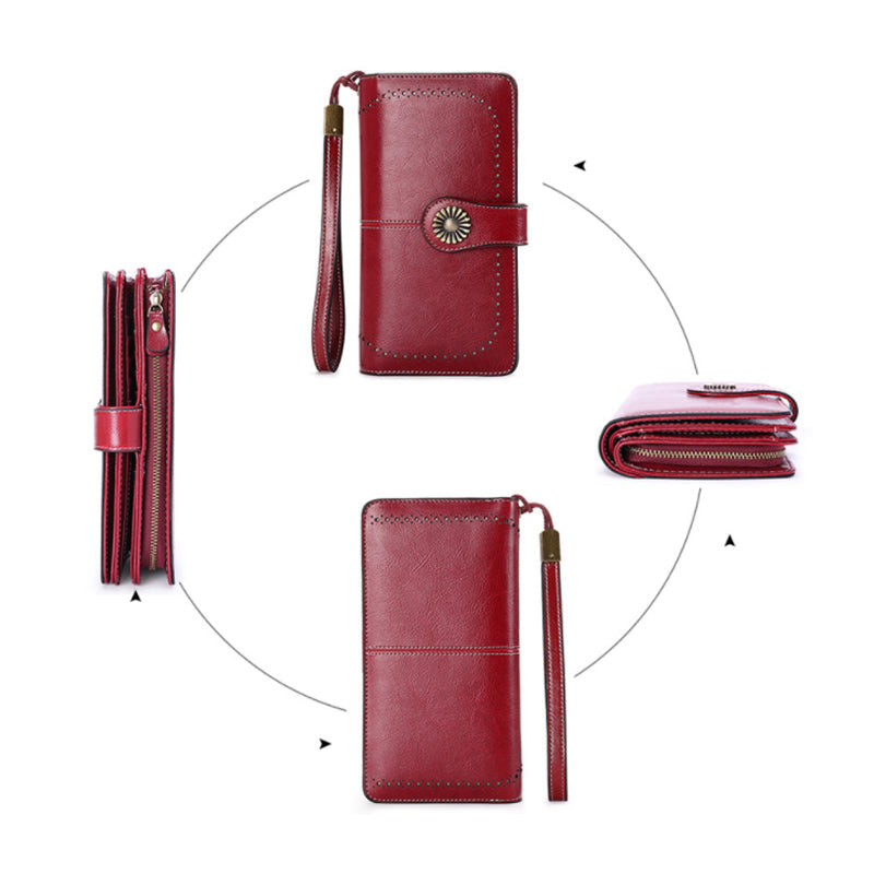 Retro long wallet with large capacity | Kalsten
