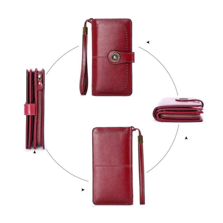 Retro long wallet with large capacity | Kalsten