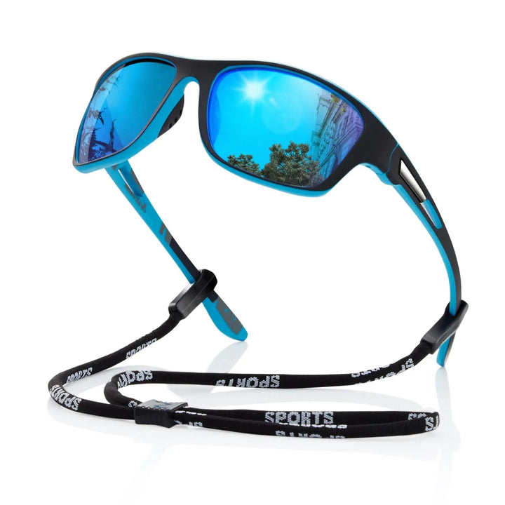 Kalsten | Mens Polarised Sports Sunglasses UK – UV400 Wrap Around Sunglasses for Cycling, Running & Outdoor Activities | Lightweight & Glare Protection
