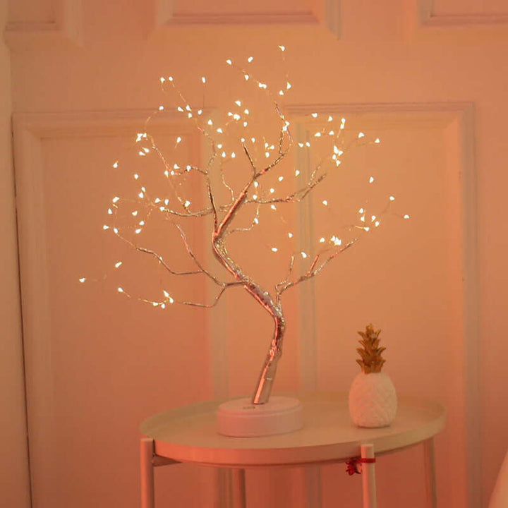 LED USB Fire Tree Light Copper Wire Table Lamps Night Light | Kalsten