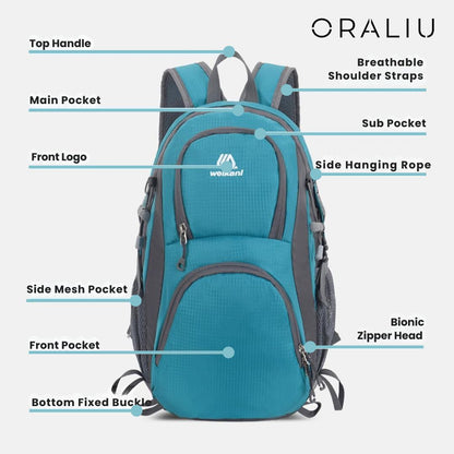 Skanto | Ultra-Light Waterproof Outdoor Backpack – Lightweight Daypack for Hiking, Camping & Travel
