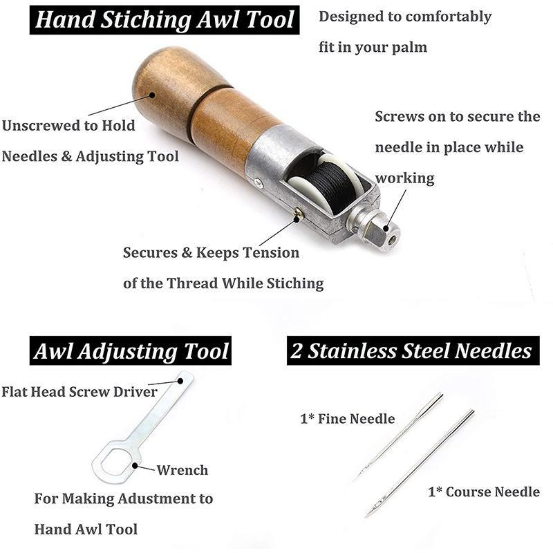 Kalsten | Leather Sewing Awl Kit Hand Stitcher Set