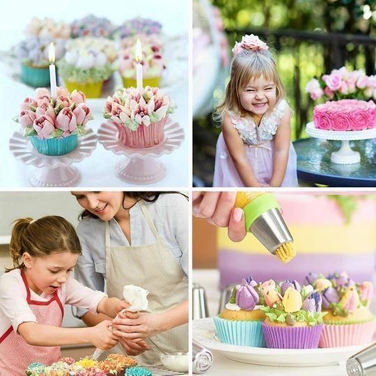 Kalsten | stainless steel spout set for cupcakes and cake decoration