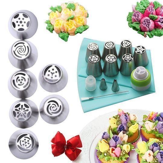Kalsten | stainless steel spout set for cupcakes and cake decoration
