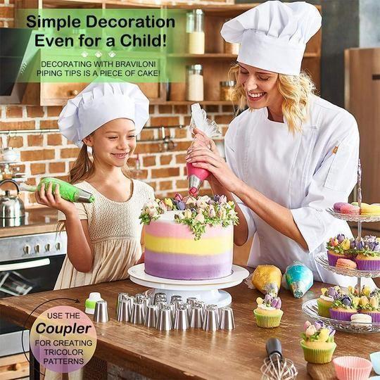 Kalsten | stainless steel spout set for cupcakes and cake decoration