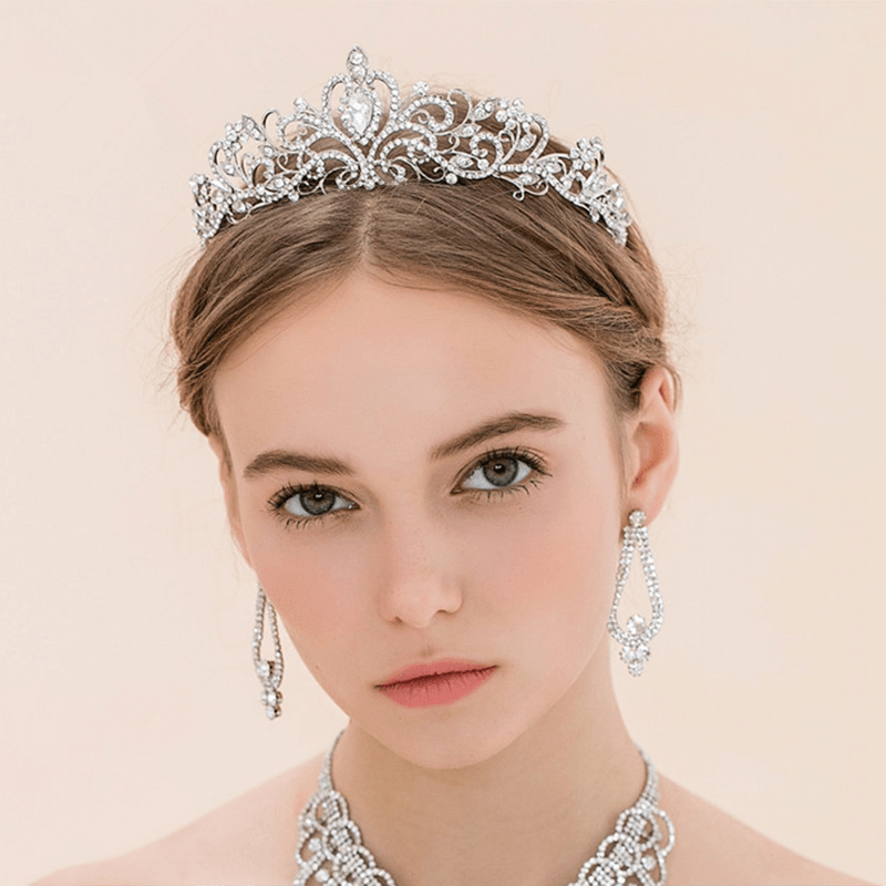 Kalsten | Crystal Tiara Crown with Rhinestones Comb
