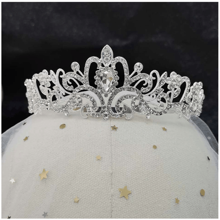 Kalsten | Crystal Tiara Crown with Rhinestones Comb