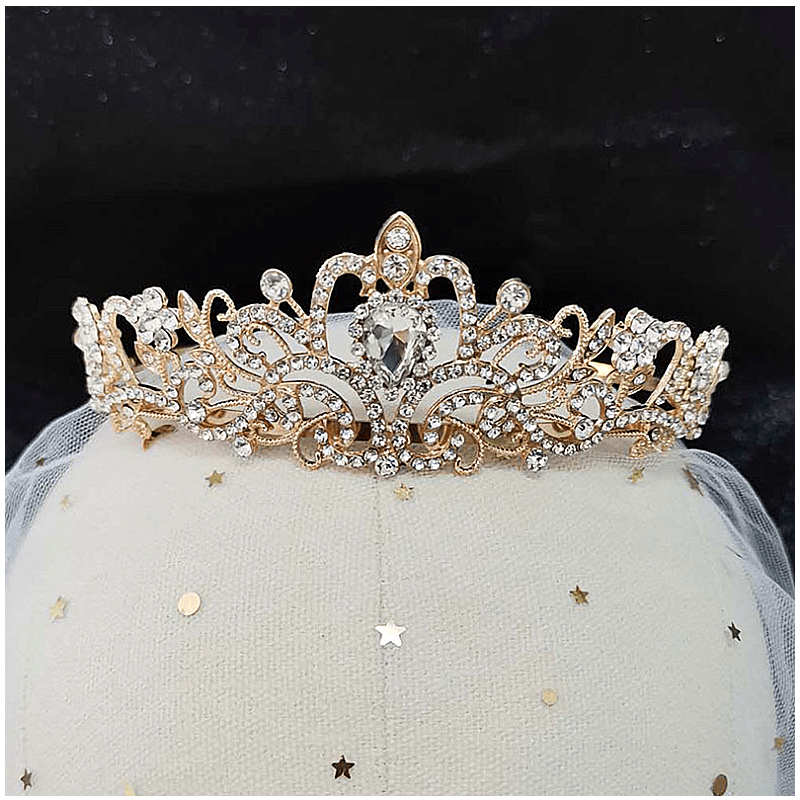 Kalsten | Crystal Tiara Crown with Rhinestones Comb