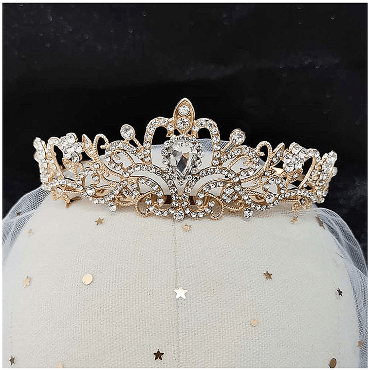 Kalsten | Crystal Tiara Crown with Rhinestones Comb