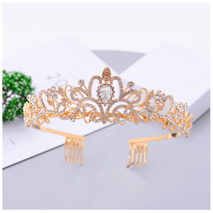 Kalsten | Crystal Tiara Crown with Rhinestones Comb