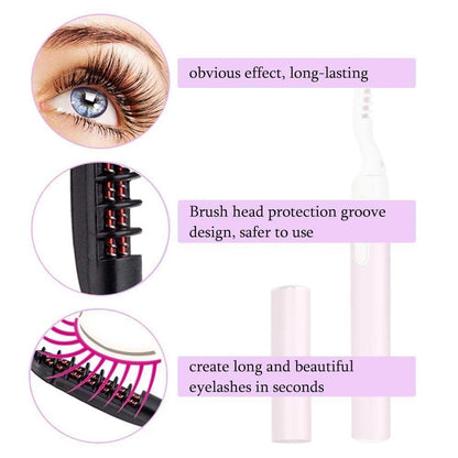 Skanto | Electric Heated Eyelash Curler with Comb Design