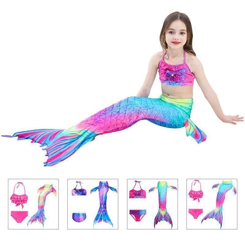 Kalsten | Girls Mermaid Tail Kids Swimsuit Bikini Set